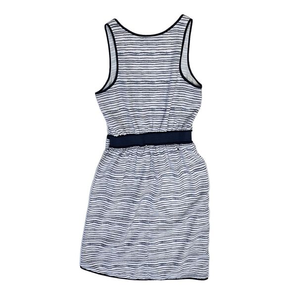 Armani Exchange Dress Womens Sz 2 Shift A Line Black White Sleeveless Round Neck - Picture 2 of 9